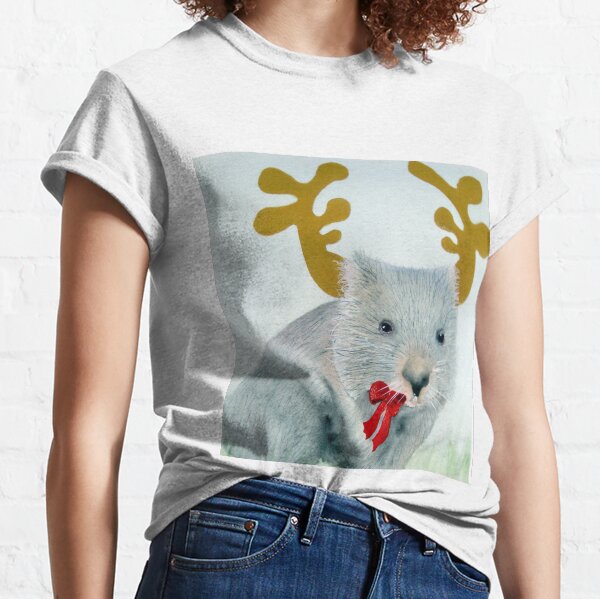 "Christmas Wombat" Classic T-Shirt