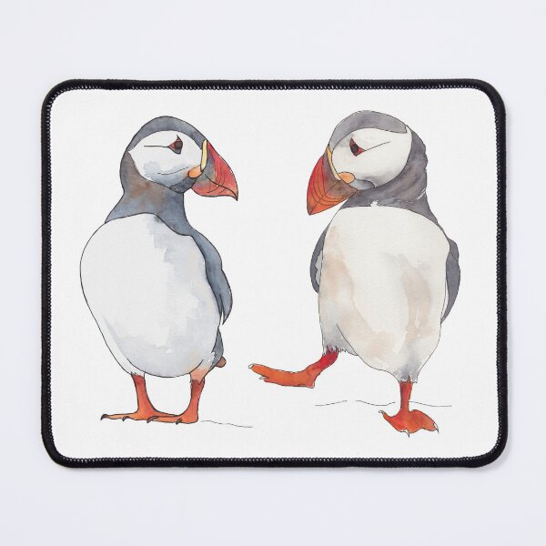 Item preview, Pssstt... wanna dance? Sweet puffin friends designed and sold by kittyvdheuvel.