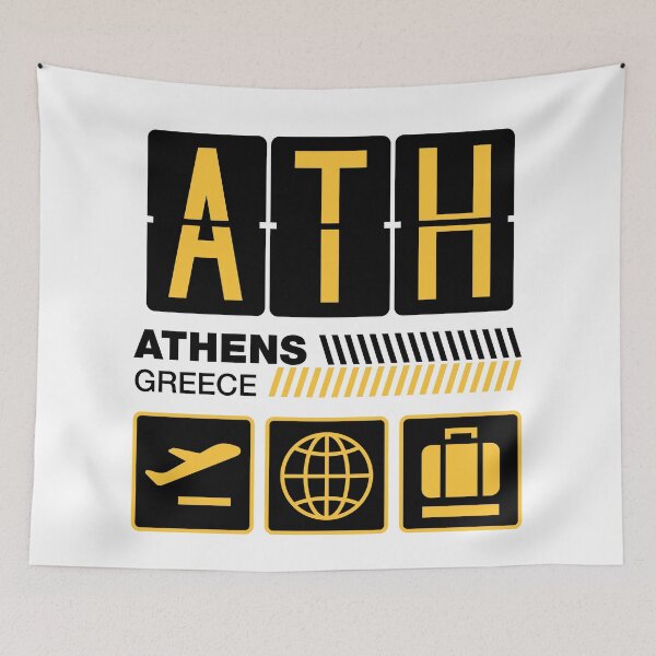 Item preview, Athens Airport Tag, Greece Vacation Travel, ATH Airport Code, Athens Holiday, ATH Luggage Tag, Athens Gift Souvenir designed and sold by iconikit.