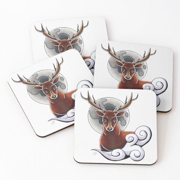 Item preview, Moonlight Stag (WB) designed and sold by MBsWorkshop.