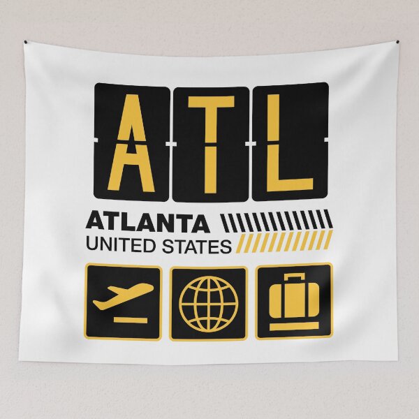 Item preview, Atlanta Airport Tag, United States Vacation, USA Travel, ATL Airport Code, Atlanta Holiday, ATL Luggage Tag, Atlanta Gift Souvenir designed and sold by iconikit.