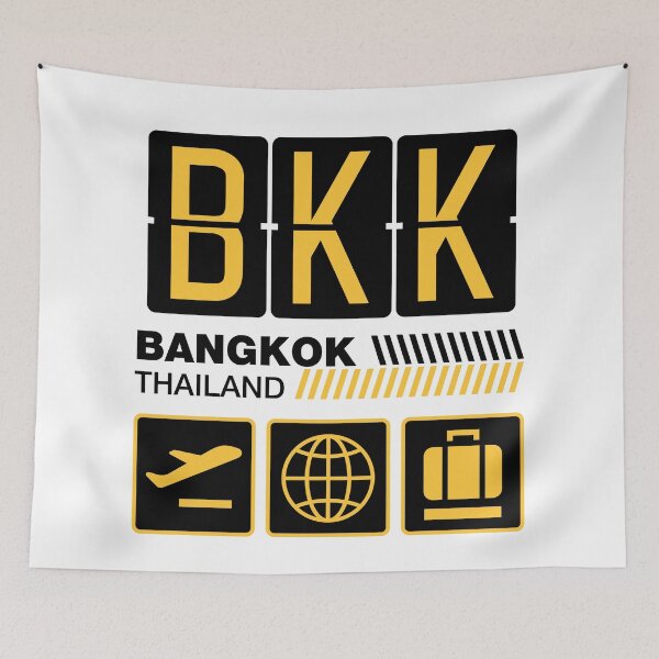 Item preview, Bangkok Airport Tag, Thailand Vacation Travel, BKK Airport Code, Bangkok Holiday, BKK Luggage Tag, Bangkok Gift Souvenir designed and sold by iconikit.