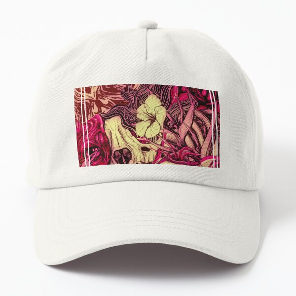 Sphynx cat and flowers Dad Hat