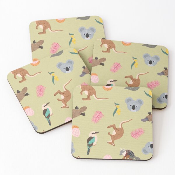 Item preview, AUSSIE ANIMALS PATTERN designed and sold by JasperAndPudArt.