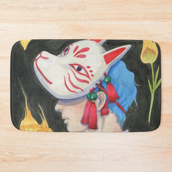 Item preview, Selfportait in Fox Mask and Blue Kimono designed and sold by Hynek Šnajdr.