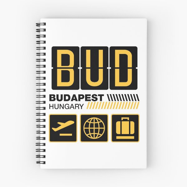 Item preview, Etiqueta de aeropuerto de Budapest, viajes de vacaciones en Hungría, código de aeropuerto BUD, vacaciones en Budapest, etiqueta de equipaje BUD, recuerdo de regalo de Budapest designed and sold by iconikit.