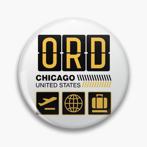 Item preview, Chicago Airport Tag, United States Vacation Travel, ORD Airport Code, Chicago Holiday, ORD Luggage Tag, Chicago Gift Souvenir designed and sold by iconikit.