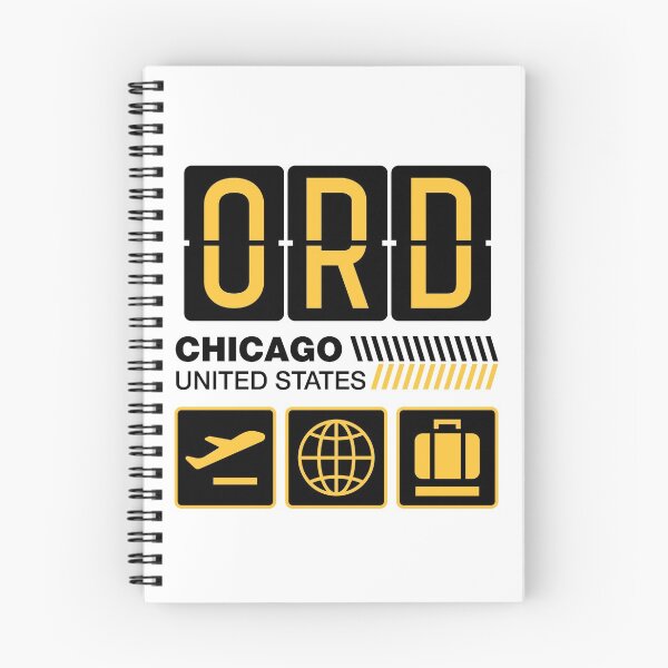 Item preview, Chicago Airport Tag, United States Vacation Travel, ORD Airport Code, Chicago Holiday, ORD Luggage Tag, Chicago Gift Souvenir designed and sold by iconikit.