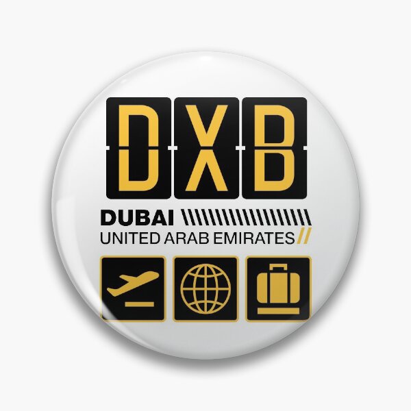 Item preview, Dubai Airport Tag, United Arab Emirates Vacation Travel, DXB Airport Code, Dubai Holiday, DXB Luggage Tag, Dubai Gift Souvenir designed and sold by iconikit.