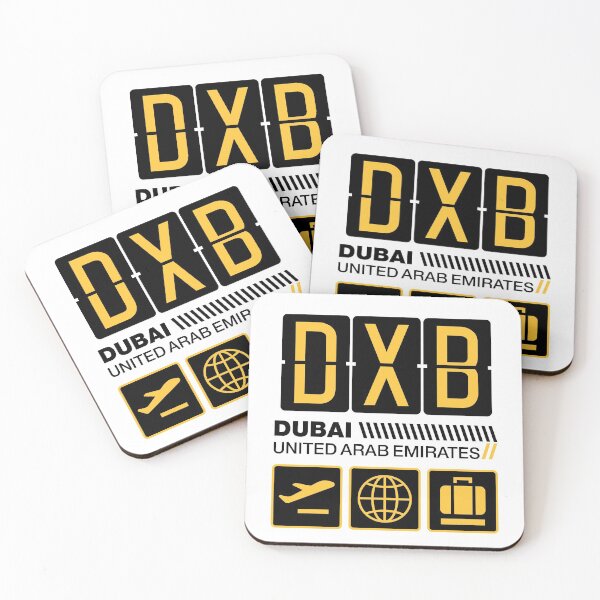 Item preview, Dubai Airport Tag, United Arab Emirates Vacation Travel, DXB Airport Code, Dubai Holiday, DXB Luggage Tag, Dubai Gift Souvenir designed and sold by iconikit.
