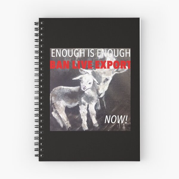 Item preview, Enough Is Enough Ban Live Export Now designed and sold by JanBednarek.