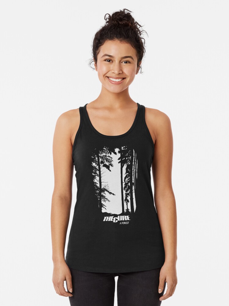 Thumbnail 1 of 3, Racerback Tank Top, The Cure A Forest designed and sold by LapinMagnetik.