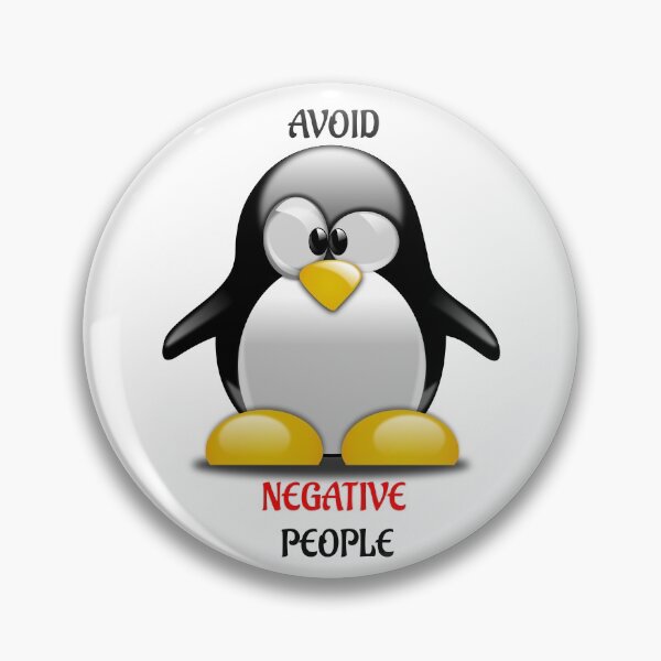 Item preview, Avoid Negative People Penguin designed and sold by PolarNightNomad.