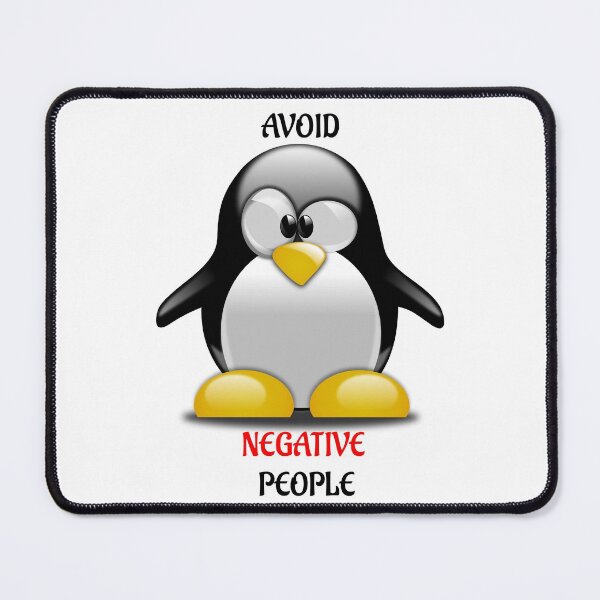Item preview, Avoid Negative People Penguin designed and sold by PolarNightNomad.