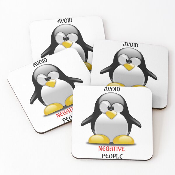Item preview, Avoid Negative People Penguin designed and sold by PolarNightNomad.