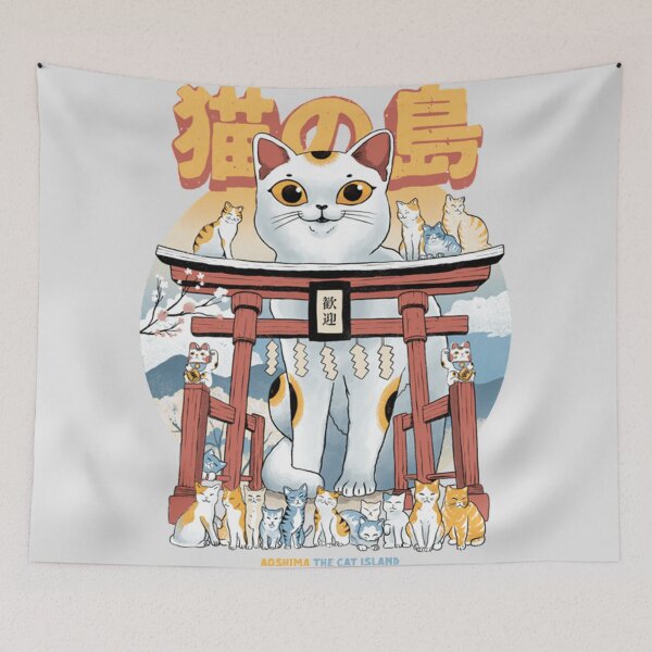 Item preview, Japanese Cat Island designed and sold by Natalie Meresh.