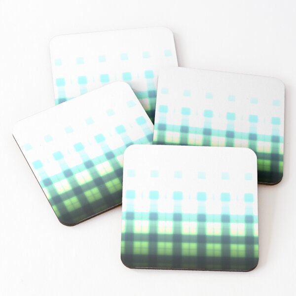 Item preview, green / blue dark to light blurred gradient plaid  designed and sold by TeesMi.
