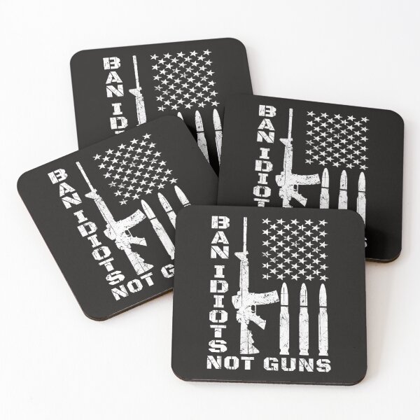 Item preview, Ban Idiots Not Guns  2nd Amendment  Gun Control Gun Rights designed and sold by JanBednarek.