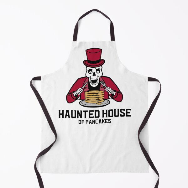 Item preview, Funny Halloween Skeleton Haunted House of Pancakes Sticker designed and sold by aciernoarts.