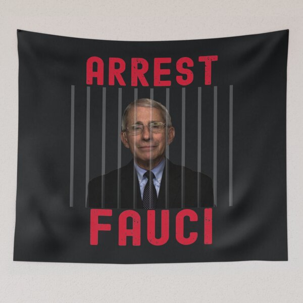 Item preview, Arrest Fauci Fitted V-Neck designed and sold by MaveriMcCrae.