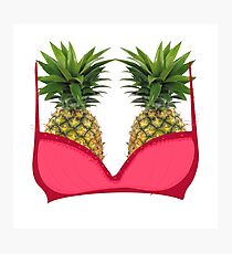 Pineapple bra Photographic Print