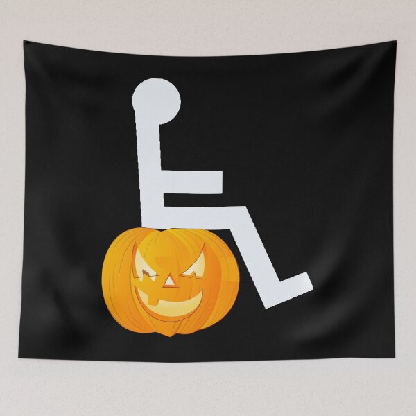 Item preview, Funny Halloween Wheelchair Symbol designed and sold by uniqueitems.