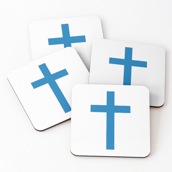 Item preview, French Blue Christian Cross  designed and sold by NECHSTORE.