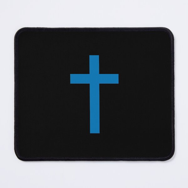 Item preview, French Blue Christian Cross designed and sold by NECHSTORE.
