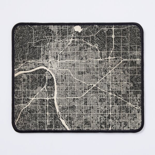 Item preview, Tulsa map Oklahoma Ink lines 2 designed and sold by InkMaps.