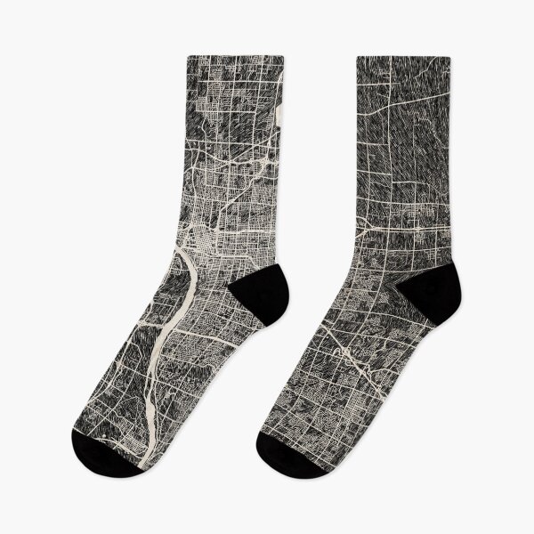 Item preview, Tulsa map Oklahoma Ink lines 2 designed and sold by InkMaps.