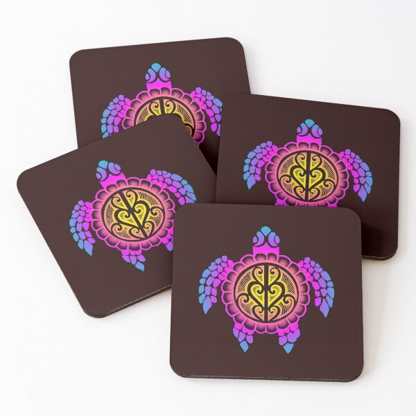 Item preview, Pink tribal turtle designed and sold by attracdionz.