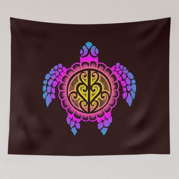 Item preview, Pink tribal turtle designed and sold by attracdionz.