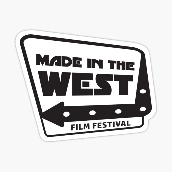 Made in the West Film Festival Logo (Black on White) Sticker