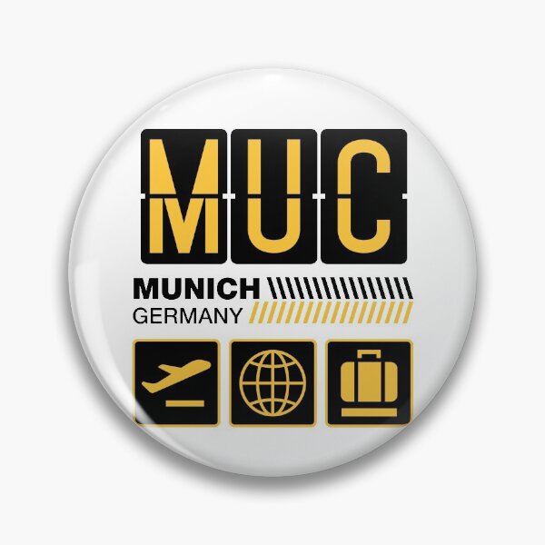 Item preview, Munich Airport Tag, Germany Vacation Travel, MUC Airport Code, Munich Holiday, MUC Luggage Tag, Munich Gift Souvenir designed and sold by iconikit.