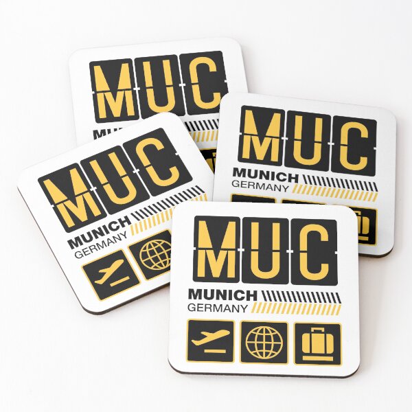 Item preview, Munich Airport Tag, Germany Vacation Travel, MUC Airport Code, Munich Holiday, MUC Luggage Tag, Munich Gift Souvenir designed and sold by iconikit.