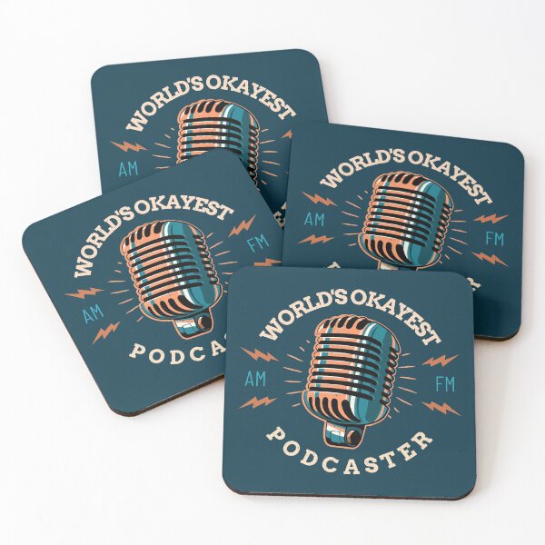 Item preview, World's Okayest Podcaster designed and sold by LKDesigns24.