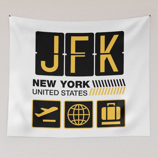 Item preview, New York Airport Tag, United States Vacation, USA Travel, JFK Airport Code, New York Holiday, JFK Luggage Tag, New York Gift Souvenir designed and sold by iconikit.