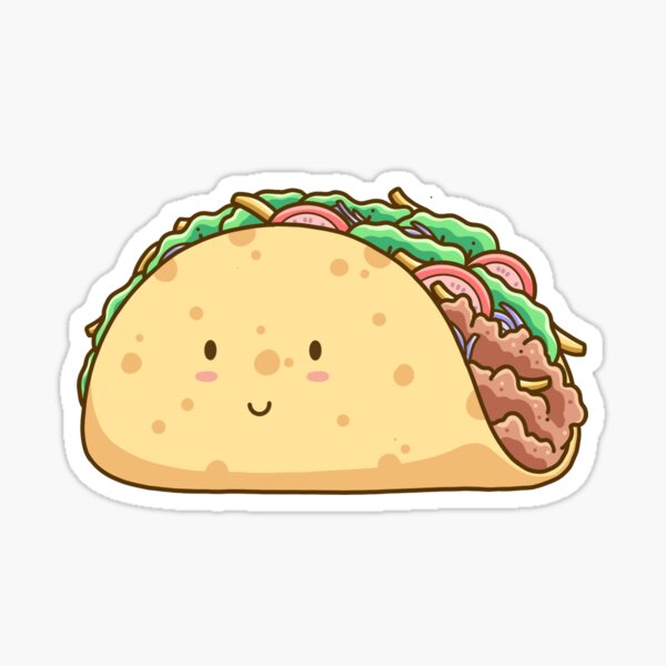 Item preview, cute taco food illustration design designed and sold by sandewo.