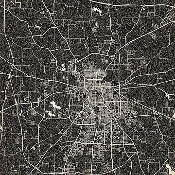 Artwork thumbnail, Tyler mapTexas Ink lines 2 by InkMaps