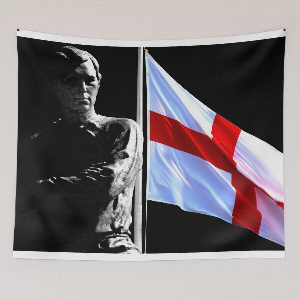 Item preview, Bobby Moore Statue England Flag Wembley Stadium designed and sold by AndyEvansPhotos.