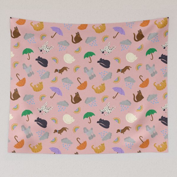 Item preview, RAINING CATS AND DOGS PATTERN designed and sold by JasperAndPudArt.