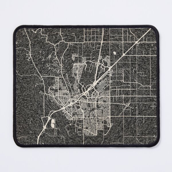 Artikelvorschau, Vacaville map California Ink lines entworfen und verkauft von InkMaps.