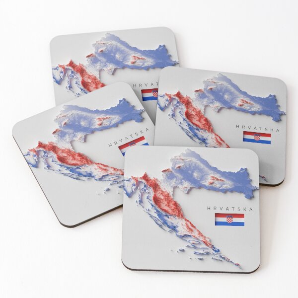 Item preview, Topographic map of Croatia designed and sold by joewdavies.