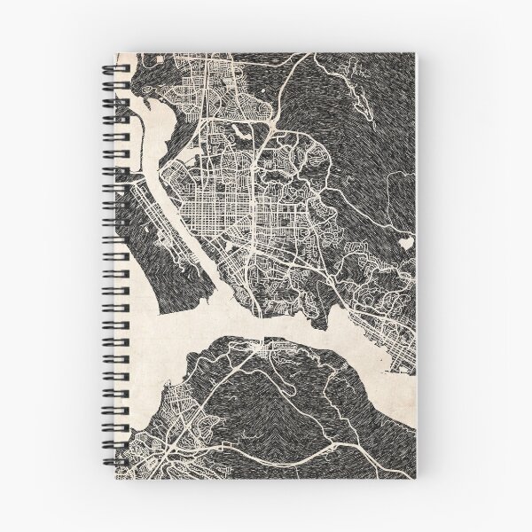 Item preview, Vallejo map California Ink lines designed and sold by InkMaps.