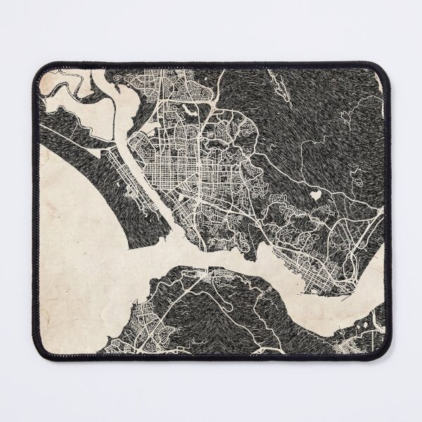 Item preview, Vallejo map California Ink lines designed and sold by InkMaps.