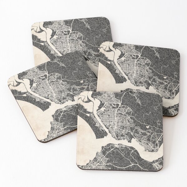 Item preview, Vallejo map California Ink lines 2 designed and sold by InkMaps.