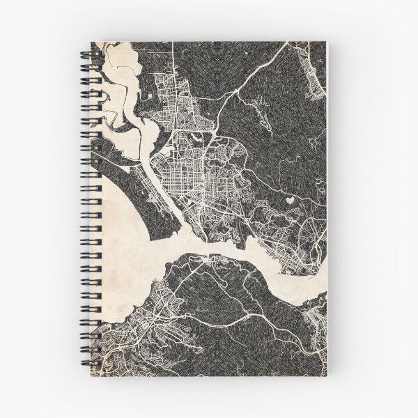 Item preview, Vallejo map California Ink lines 2 designed and sold by InkMaps.