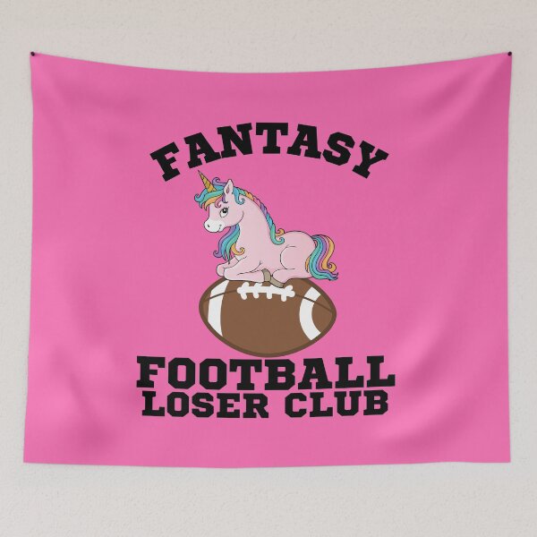 Item preview, Fantasy Football Loser Club Unicorn on Football (Pink)- Fantasy Football League (FFL) designed and sold by CaitU.