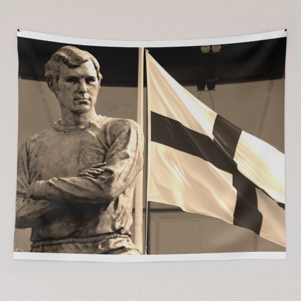 Item preview, Bobby Moore Statue England Flag Wembley Stadium designed and sold by AndyEvansPhotos.