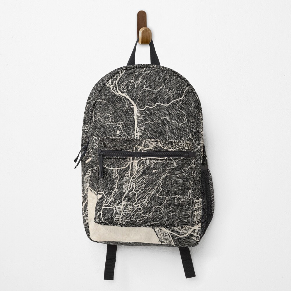 Vista previa del artículo con la obra «Mochila», diseñado y vendido por InkMaps.